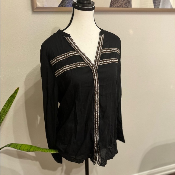 Buckle Black Button Up - Picture 1 of 3